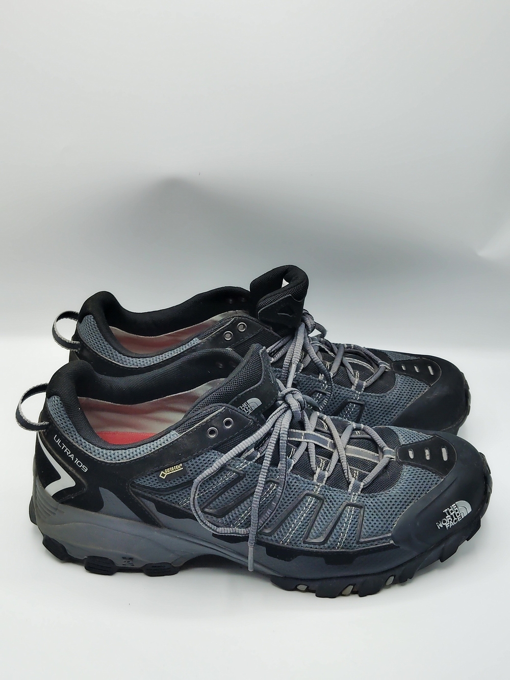 The North Face Men's Gray/Black Trail Hiking Shoes
